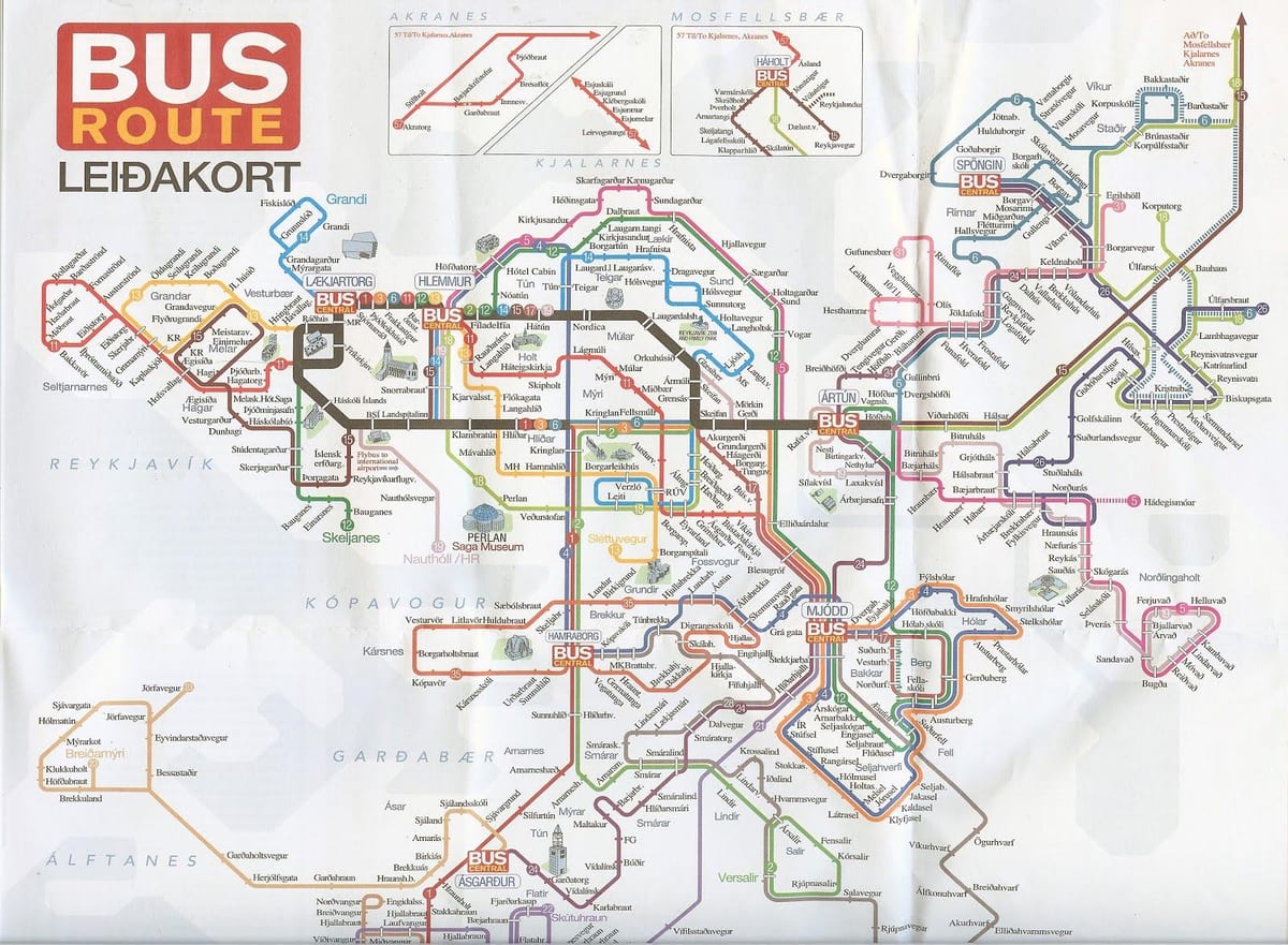 Əbülfət xəritəsi, avtobus marşrutlarının