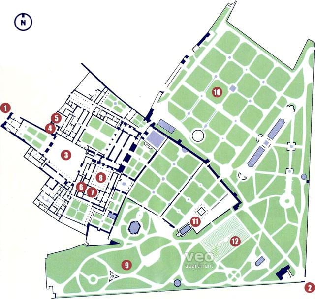 алькасар Sevilya xəritə