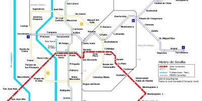 Kart metropolitenin Sevilya 